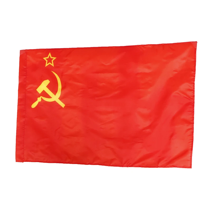 【YA】60*90cm Red CCCP Union of Soviet Socialist Republics USSR Flag Banner Home Decor