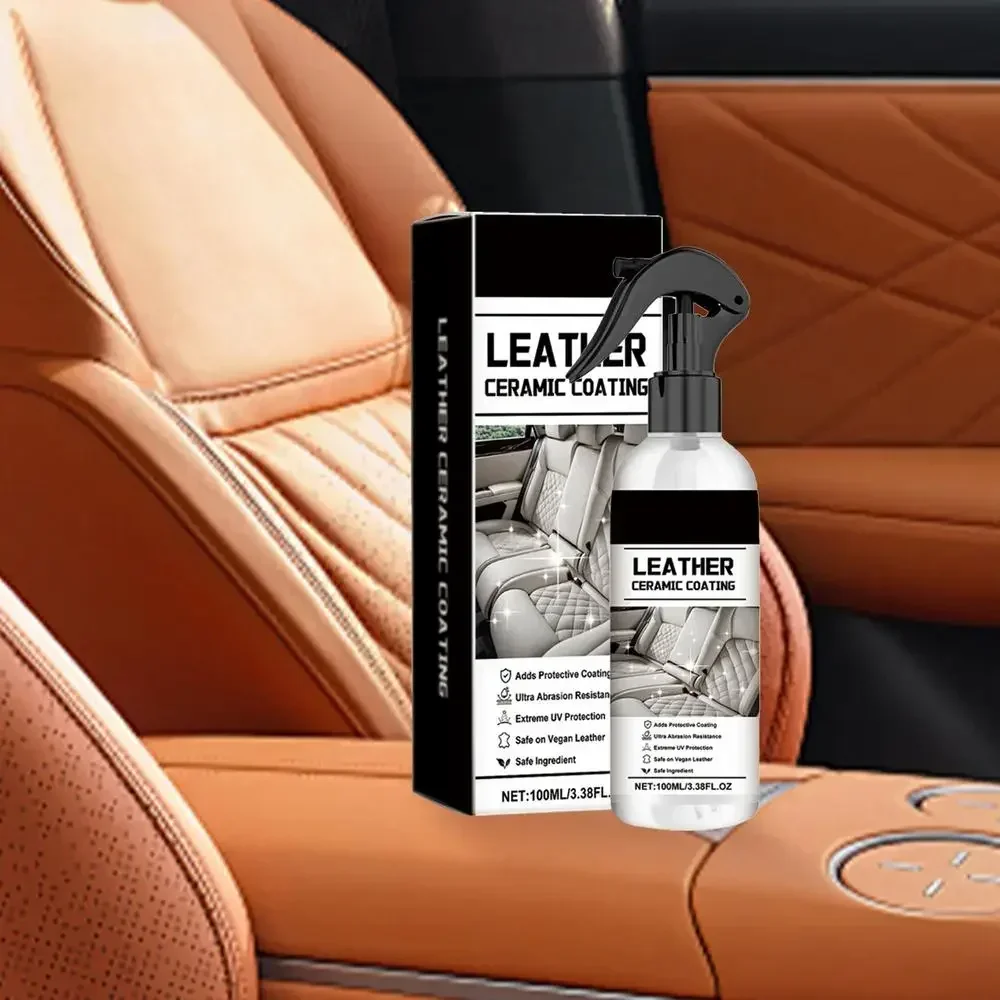 Leather Cleaner For Car Interior Automotive Polishing Agent Leather Conditioner 100ml Car Detailing Kit Leather Conditioner