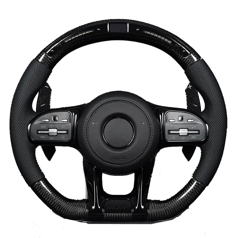 

For Mercedes Benz Fit For Benz G-class G500 G350 G55 G63 W205 W222 W204 old model to new carbon fiber steering wheel