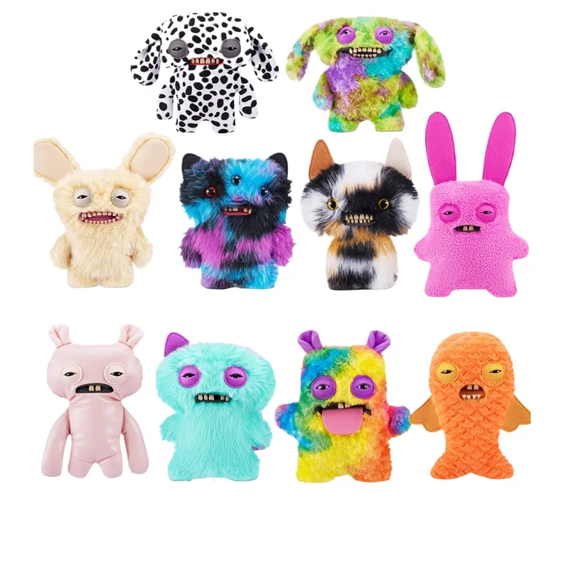 In Stock 24cm Fuggler Funny Monster Pet Series Plush Toys Creativity Ugly-cute Abstract PP Cotton Dolls Best Gifts for Childrens