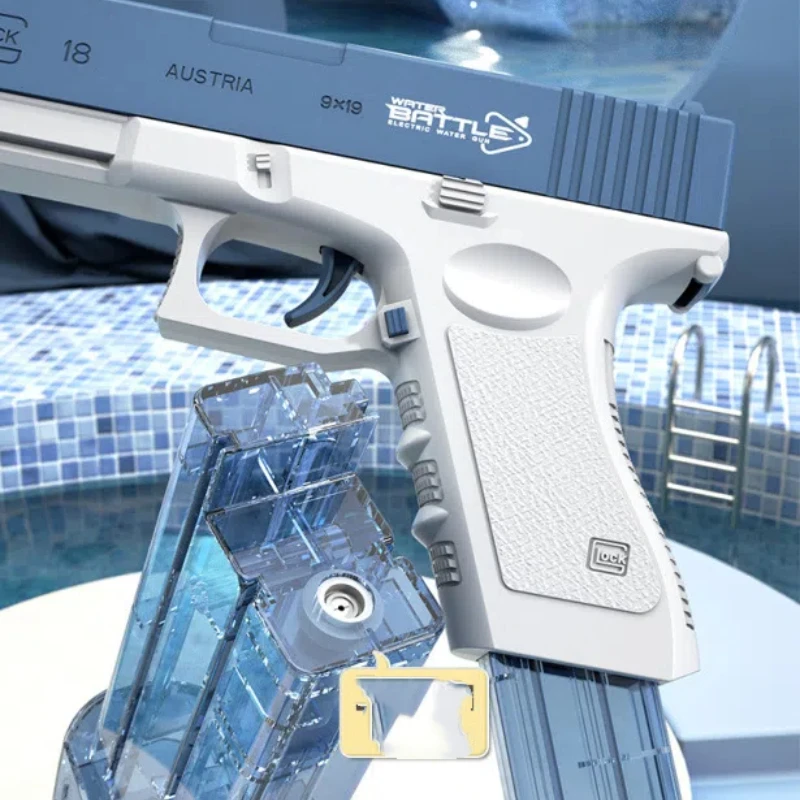 Kids Water Gun Toy High Pressure Water Gun Outdoor Pool Garden Fight Games Automatic Absorb Water Watergun Toys