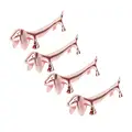 4pcs Rose Gold Dog