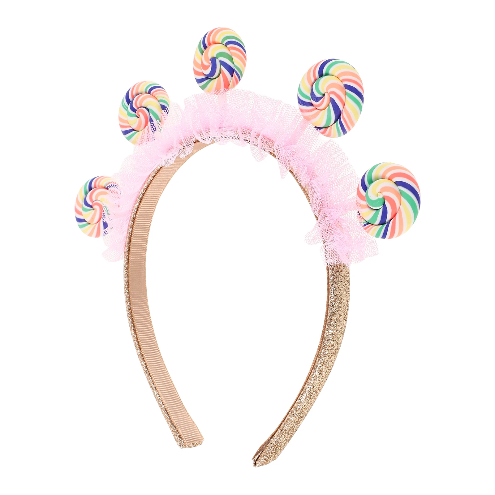 

Children Lollipop Headband Pink Cartoon Hair Accessories Girls Sweet Style Candy Theme Outfit Party Bands Elastic