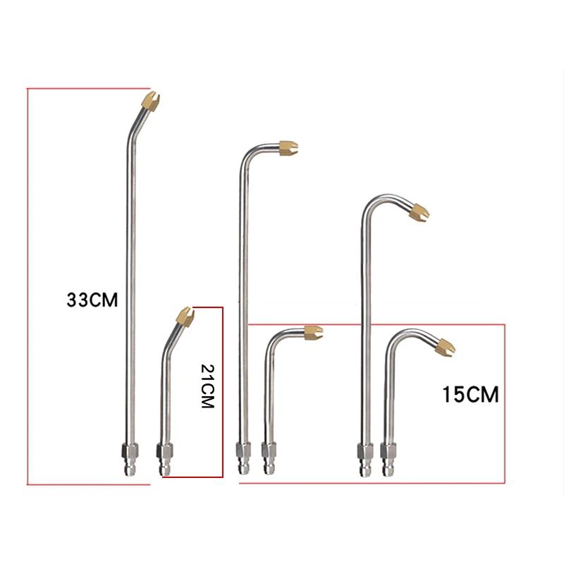 25° /90° Wysokociśnieniowy pistolet na wodę Przedłużenie Dysza z różdżką natryskową 1/4\