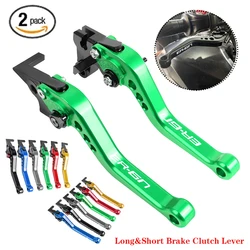 Motorcycle Accessories Adjustable Brake Clutch Lever For Kawasaki ER6N ER-6N ER 6N 2006-2021 ER-6F ER6F Short/Long Handles Lever