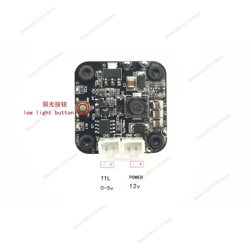 For 12V-24V 405nm Blue Light Emission Module 0.5W TTL PWM Processing Fittings