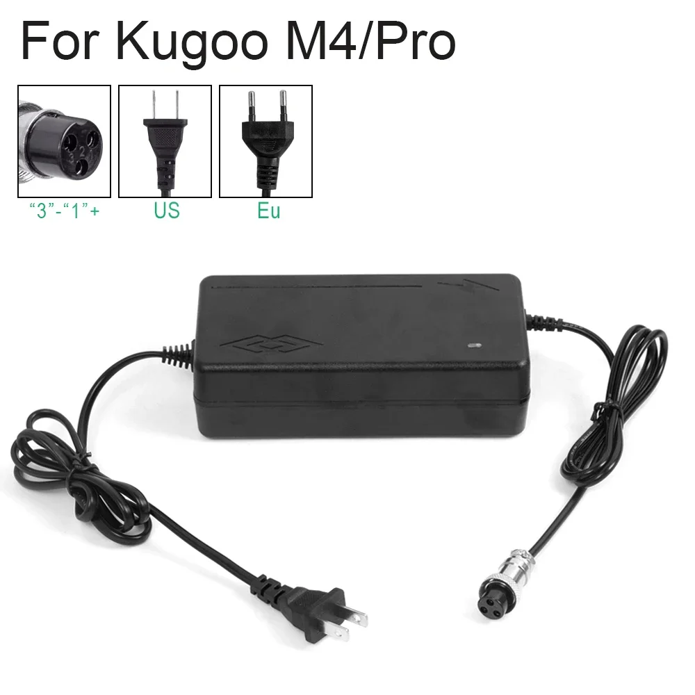 شاحن سكوتر كهربائي 54.6 فولت 2 أمبير لـ Vsett 8,8+,9+ / Zero 8,9 /Evercross H5/ JOYOR S5,G5,Y7-S/ لـ KAABO Mantis 8,8 Pro