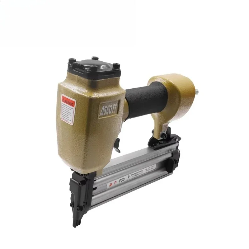 Heavy Industrial Pneumatic Straight Nail Gun, Aluminum Woodworking Tools, Pneumatic Decorative Nail Gun