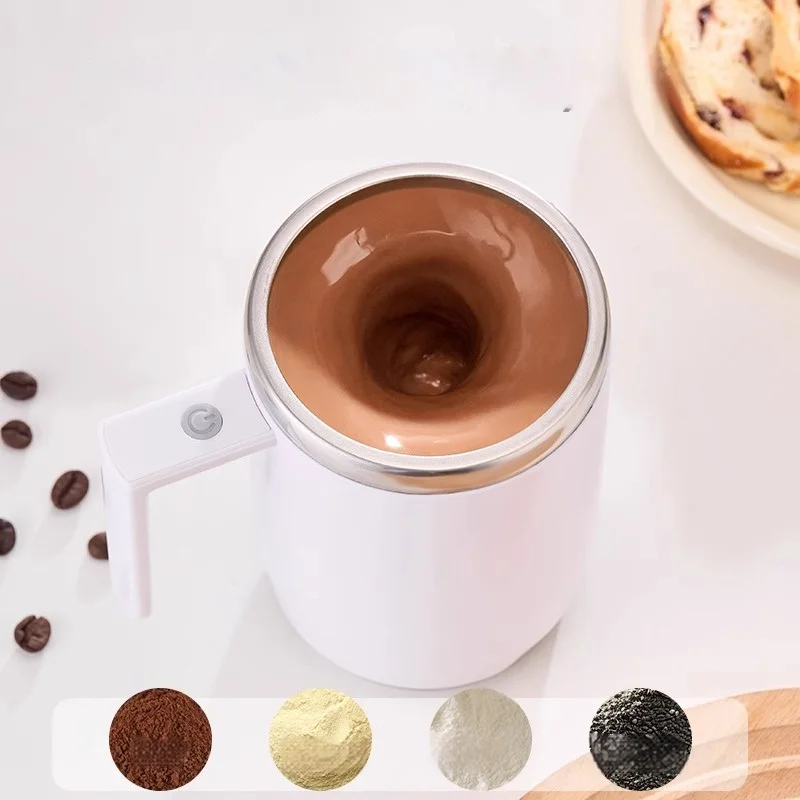 GIANXI Automatic Coffee Stirring Cup Magnetic Mug Creative Stainless Steel Cup Lazy Charging Portable Electric Cup Rotary Cup