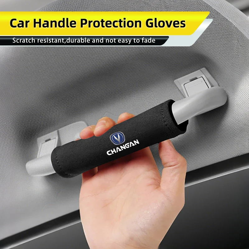 

Car Handle Protection Gloves Roof Rails Soft Leather Protective Covers For Changan CS75 CS35 CS15 CS95 RAETON CX70 CS15EV Alsvin