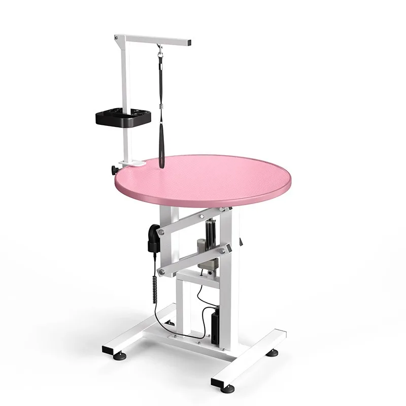 pet grooming table lifting and rotating cat and dog shearing table fixing frame blowing and trimming round pet grooming
