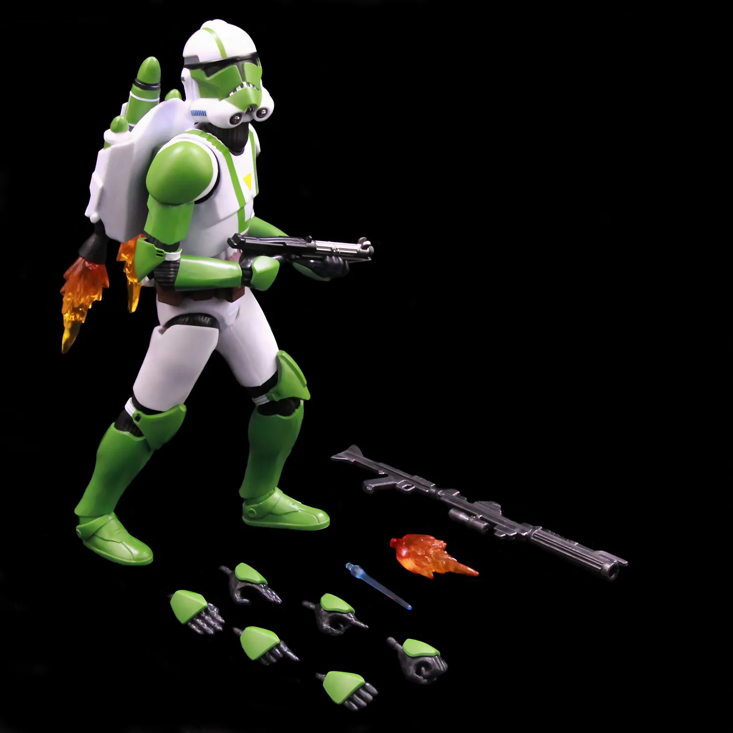 New Body(JOV3.0) - Star Wars 104th Trooper Wolf Pack Boost Sinker Comet Kamino ARC Trooper Grey Team 6" Action Figure Clone Toys image 3
