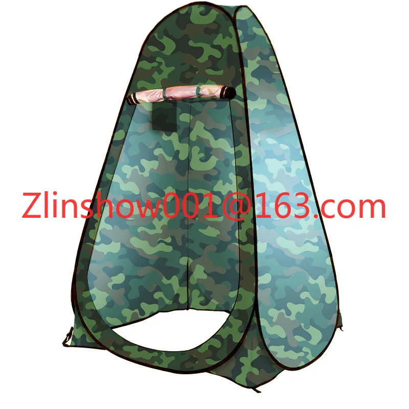 Portable Outdoor Camping Toilet Shower Tent Waterproof Fabric 1 Person Capacity Quick Set up and Throw Away Shower Tent
