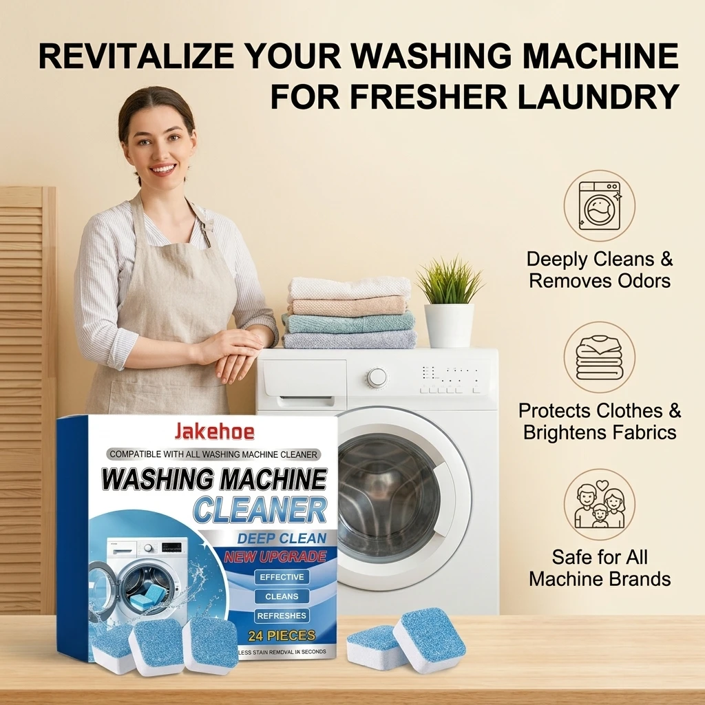 

Washing Machine Cleaning Tablets Removing Mold & Scale Eliminate Odors Reduce Bacterial Growth Powerful Washing Machine Cleaner