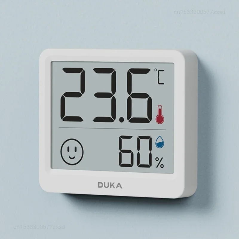 Imagem -02 - Xiaomi-duka Atuman Medidor Eletrônico Digital de Temperatura e Umidade Termômetro Interior Higrômetro Sensor de Tempo Relógio Lcd 2.5