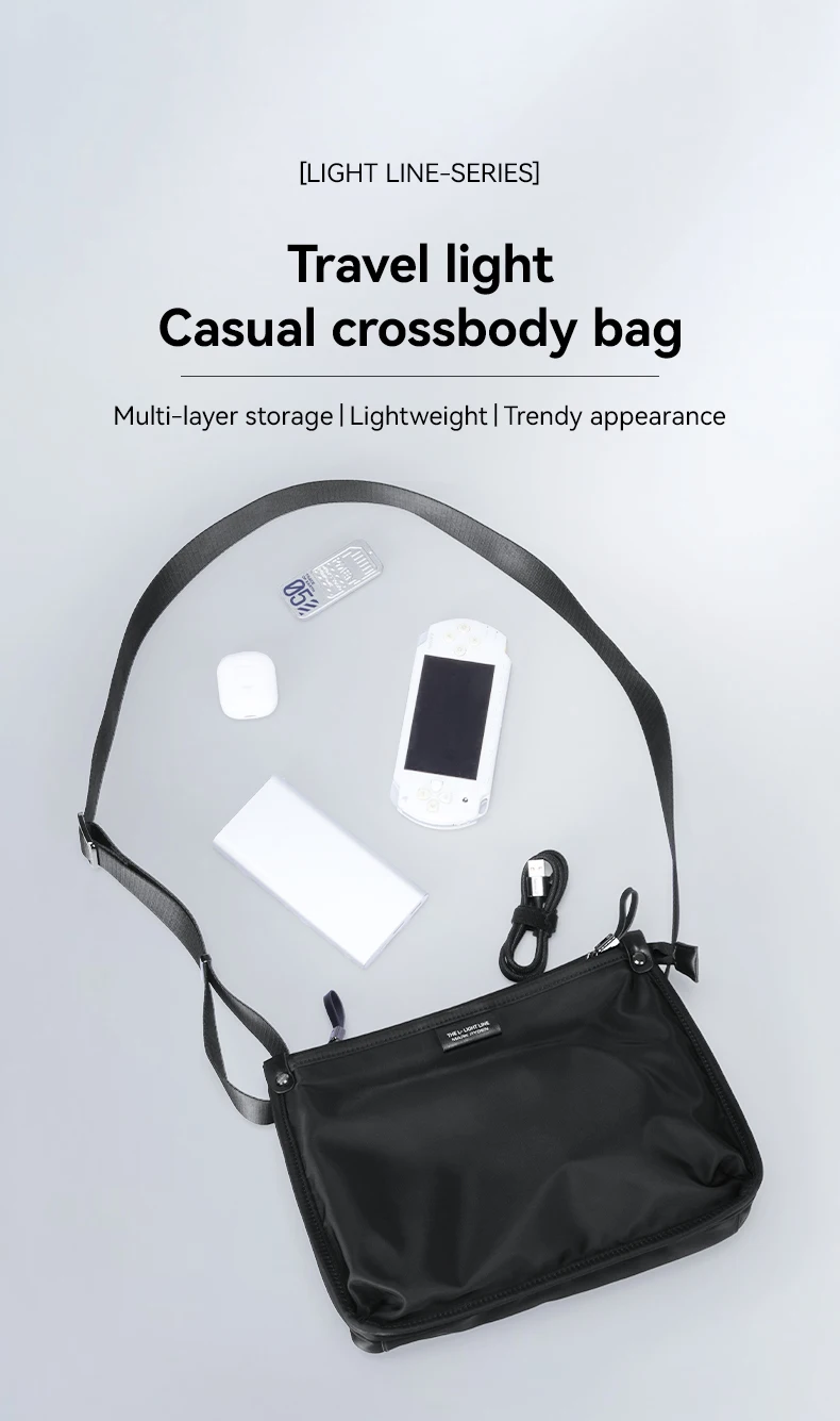 MARK RYDEN Umhängetasche aus Nylon-Oxford mit 7,9-Zoll-Pad-Tasche für den täglichen Weg zur Arbeit – Detail 1