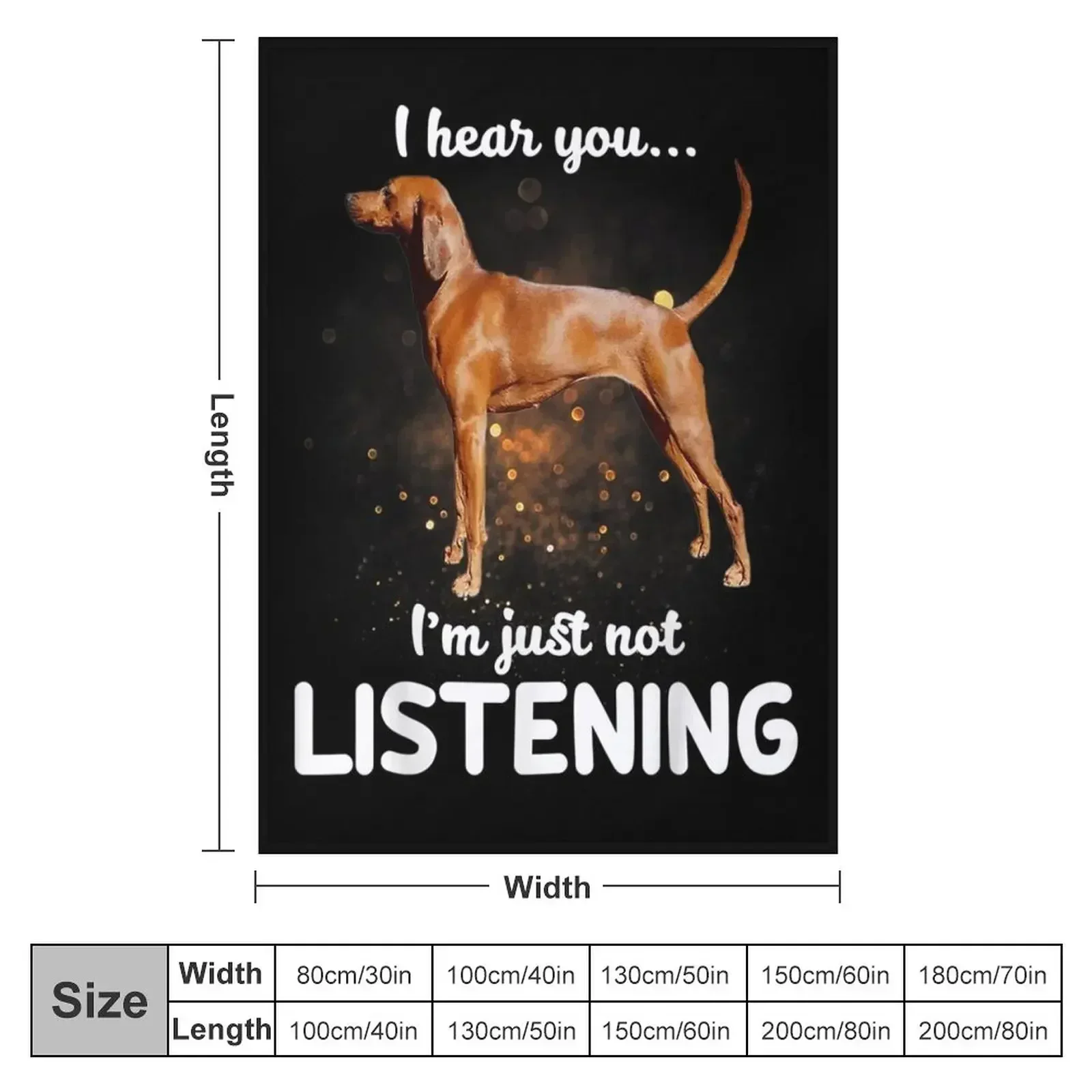 Funny Redbone Coonhound Throw Blanket couch cozy soft plush fuzzy picnic outdoor blanket