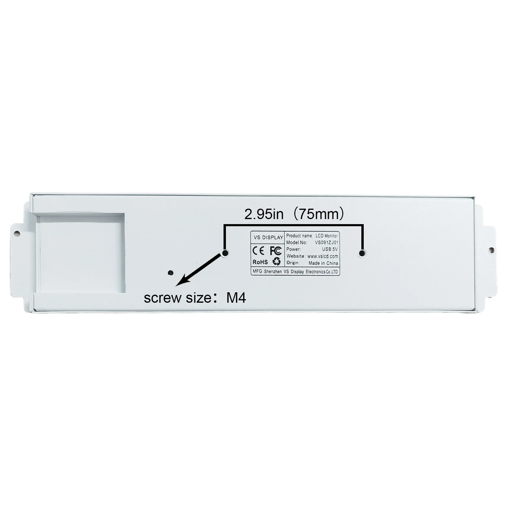 9.1inch 1920462 Bar LCD Secondary LCD Monitor CPU GPU For D32 And Pro