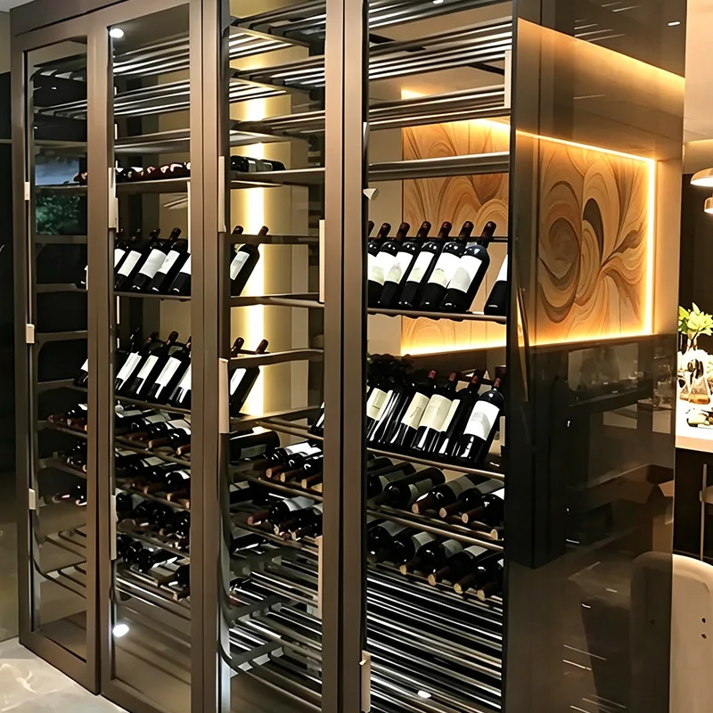 Constant Temperature Wine Cabinet Manufacturers Customize Stainless Steel Constant Temperature Storage Wine Cabinets Modern Ligh