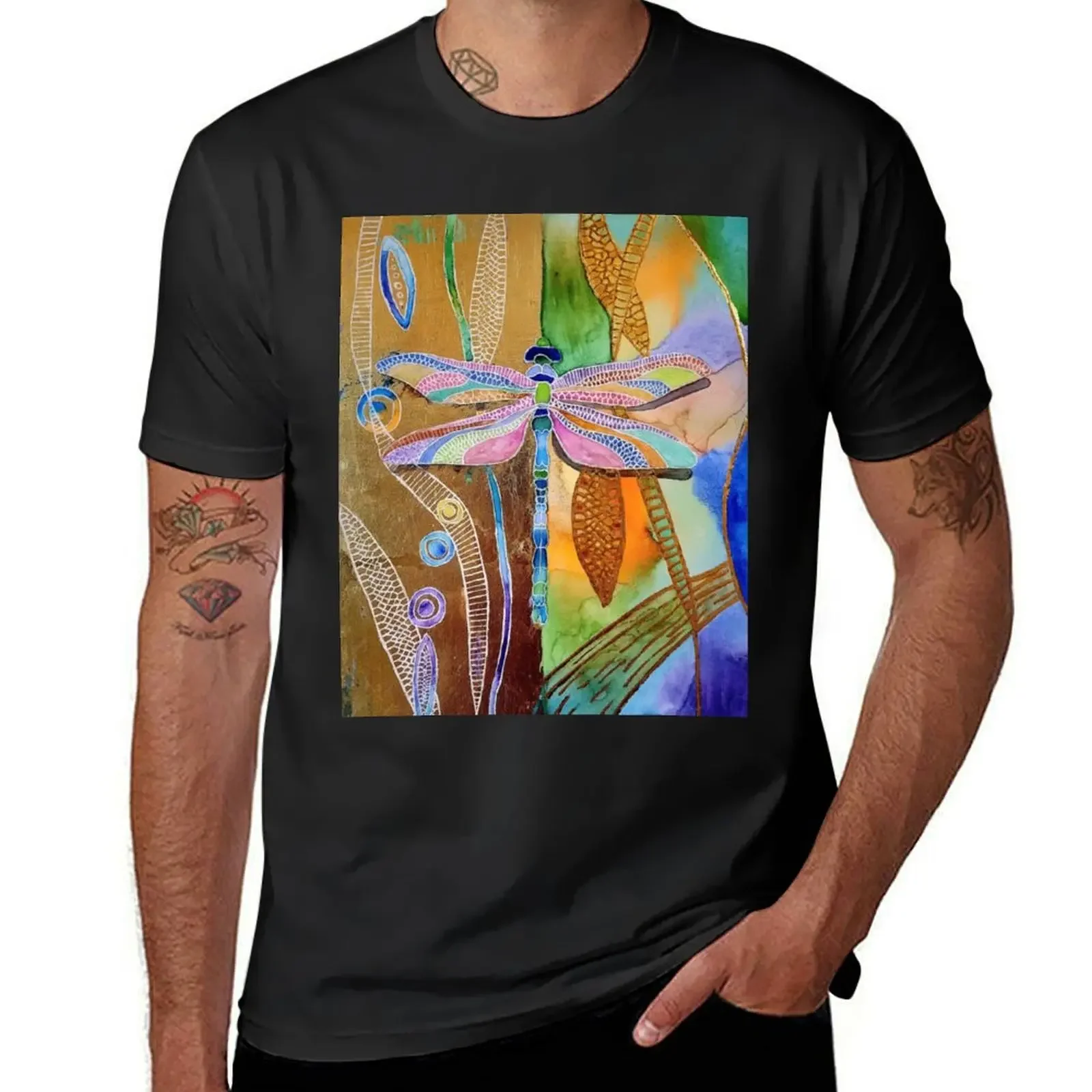 Libellule - The Dragonfly T-Shirt anime stuff summer tops customs blanks tshirts for men