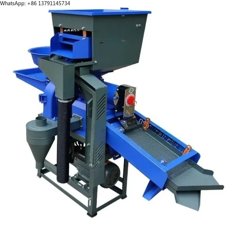 Household mini rice mill machine with Paddy screen and Rice screen in