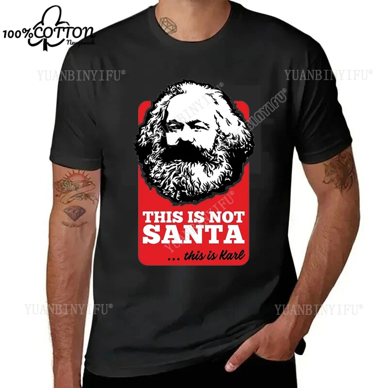

New Style Leisure Retro Style Karl Marx Printed Cotton T-shirt Top Unisex Shirt Short Sleeve O-neck Street Fashion Hot Product