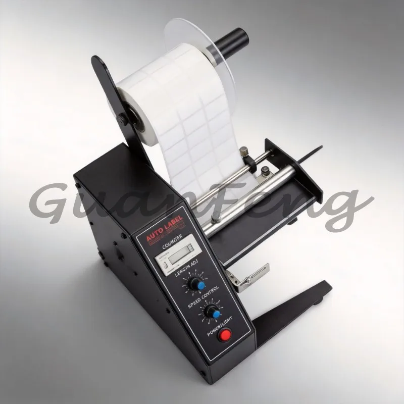 MAS-1150D Automatic Label Distributor Stripping Machine, Electric Self-adhesive Sticker Separator, Stripping Tool