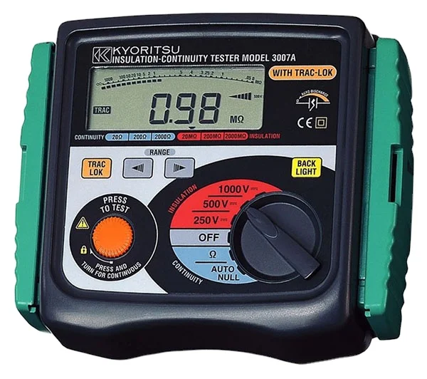 

KYORITSU 3007A Digital Insulation/Continuity Tester 250V/500V/1000V Insulation Resistance Meter Kyoritsu3007A KEW3007A