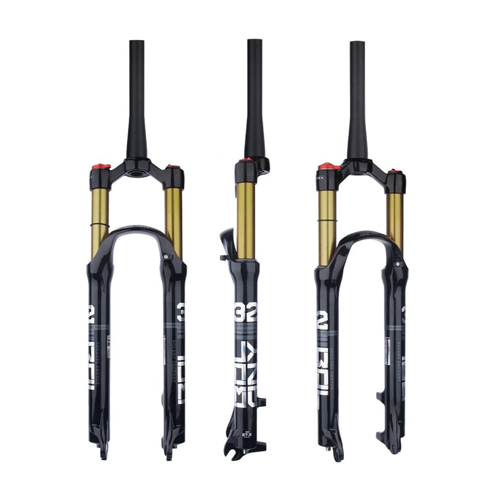 

BOLANY Mountain Bike Front Fork Air Fork Shock Absorber Pneumatic Cone Tube Bicycle Accessories Manufacturers Direct Disc Brake