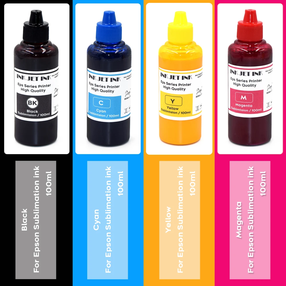 604 604XL Sublimation Ink Kit Bottle 4 Color For Printer Epson XP-2200 XP-2205 XP-3200 XP-3205 XP-4200 XP-4205 WF-2910DWF 2950