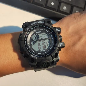 Yikaze-Homens für digitale LED-Waterdichte, Sportuhr, Militäruhr der Armee, Kindermodus, Date 10 Hauptverkaufswand für die Akademie - №1