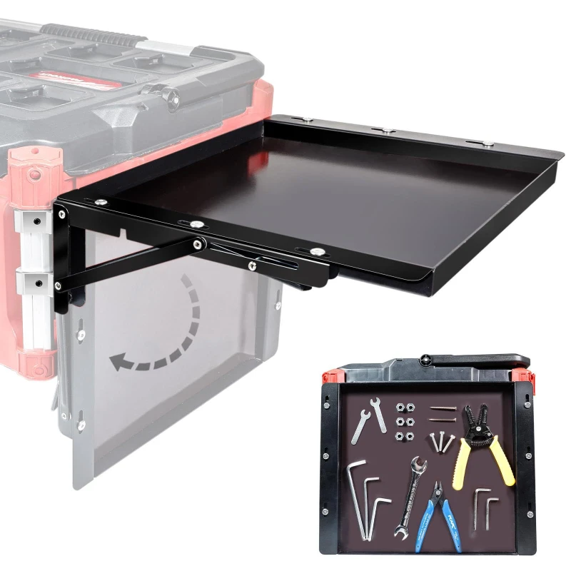 

Powerful magnetic kit for folding countertops, tool tray side brackets