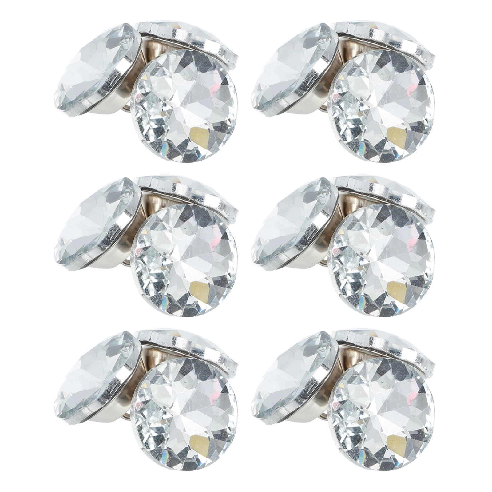 

30 Pcs Crystal Upholstery Buttons for Headboard Sofa Bed Decorations Glass Furniture Gorgeous Sparkle Sturdy
