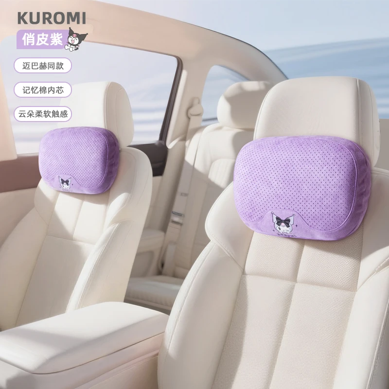 سانريو مقعد السيارة وسادة الرقبة وسادة قطني وسادة قطني سيارة كرسي داعم للفقرات القطنية وسادة الكرتون لطيف مرحبا كيتي اكسسوارات السيارات هدية #3