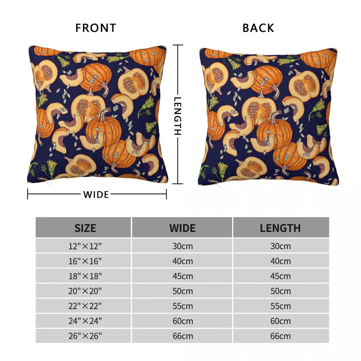 Pumpkin Night Life Halloween Pillowcase Polyester Linen Velvet Printed Zip Decor Bed Cushion Cover Wholesale 45x45
