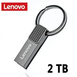 Lenovo-unidad Flash Usb 3,0 de 2TB, Pendrive de Metal de alta velocidad de 1TB, 512GB, 256GB, portátil, resistente al agua