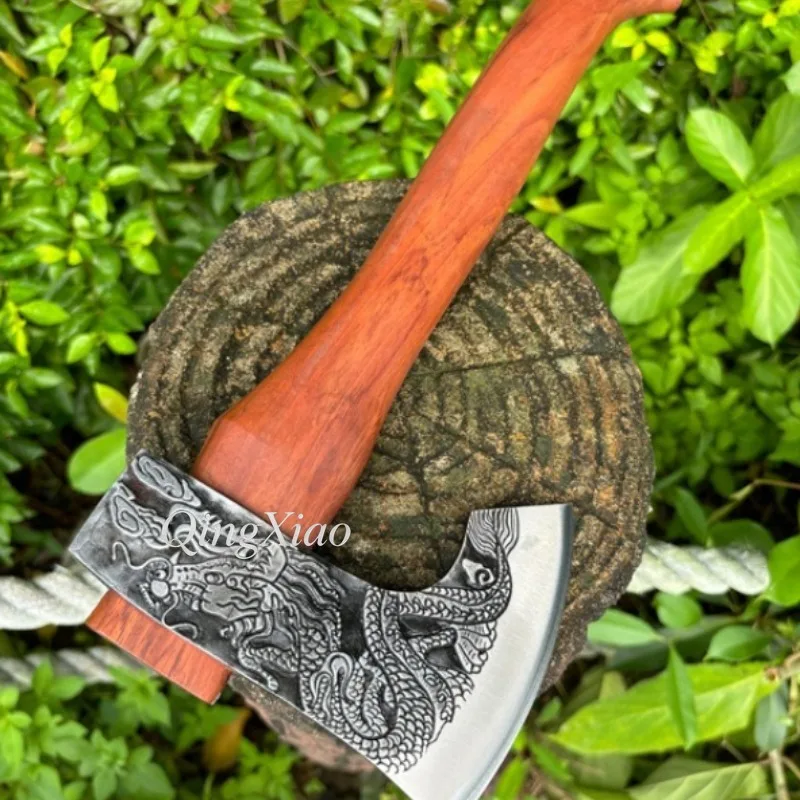 High Hardness Garden Woodworking Hand Axe Outdoor Tool For Tree Logging Firewood Splitting Landscape Farm Cutting Field Work