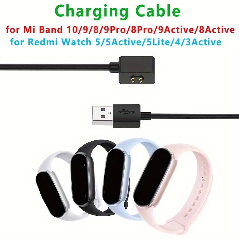 

Magnetic USB Charging Cable for Xiaomi Band 8/Redmi Watch 3/4 - Replacement Charging Cradle Accessory, Smartwatch Charging Cable