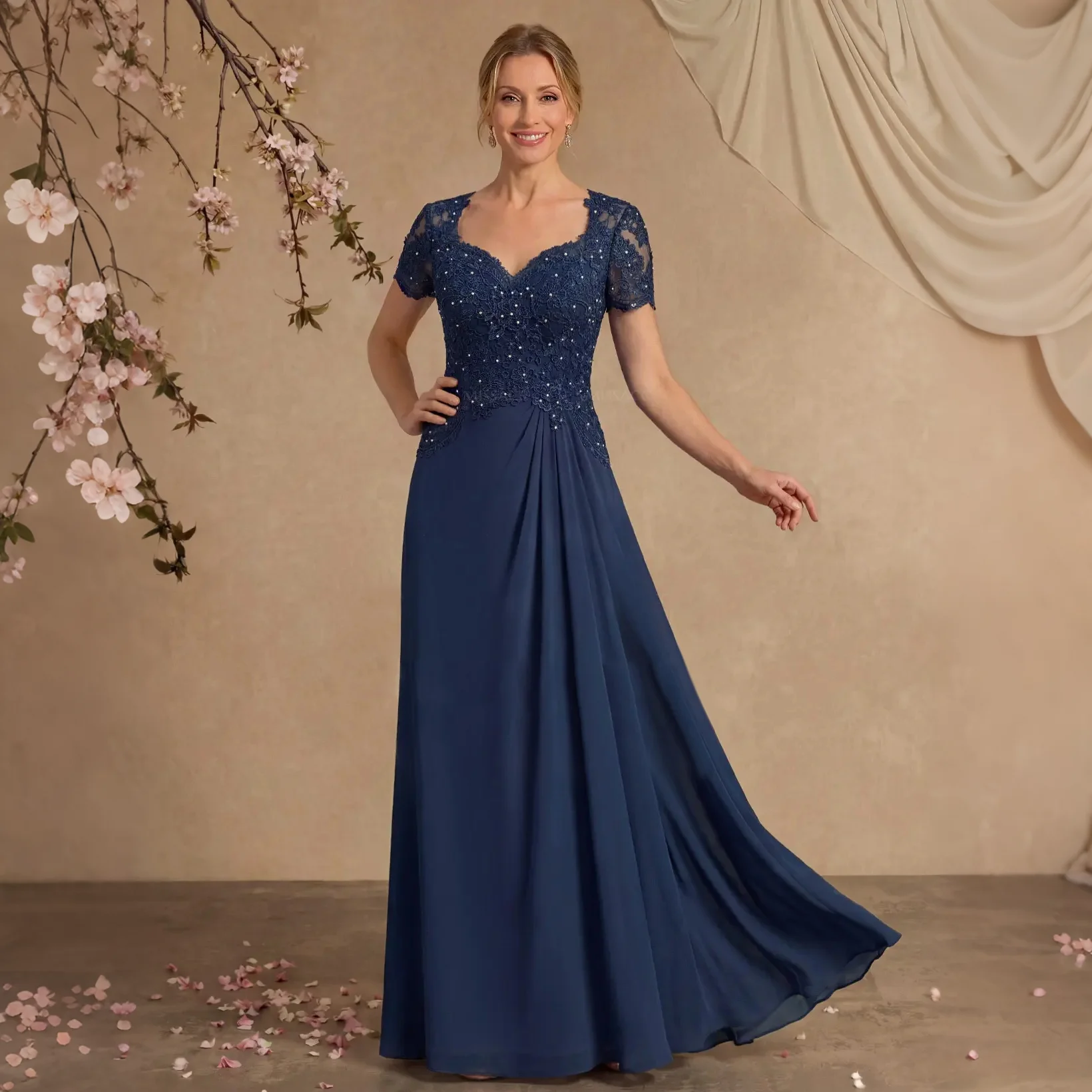 

Yolanda Women's Wedding Party attire 2026 Sweetheart Lace Applique Chiffon A-line Pleated Vestidos Feminino Elegante Customized