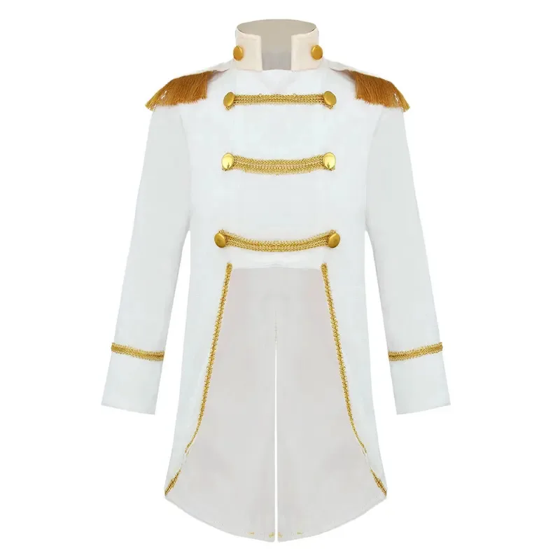 Kostium Cosplay Kierowcy Cyrku dla Niemowląt, Royal Court Style, Aksamitny Frak, Halloween Cosplay, Renesansowy Gotycki Płaszcz na Imprezę