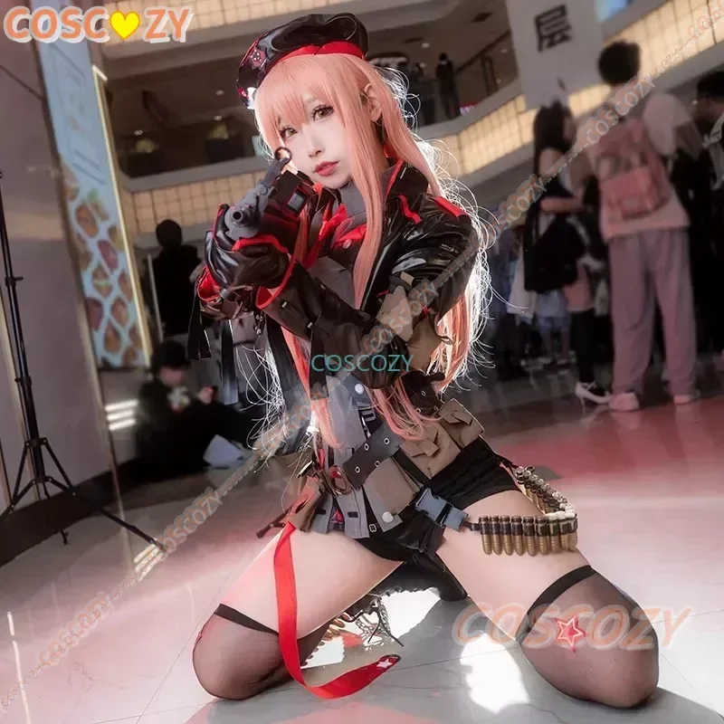 Traje de Cosplay de diosa de la victoria Rapi para mujer, traje de pistola de Anime Rapi, peluca negra, accesorios de fiesta de Halloween, juego NIKKE