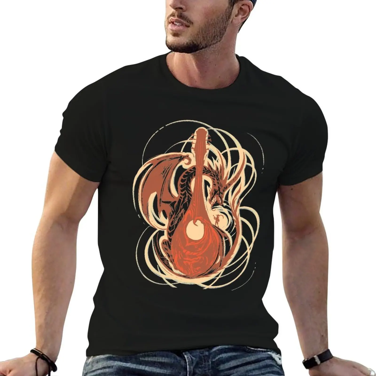 The Bard - Seducing the Dragon T-Shirt funny costumes heavyweights funny t shirts men