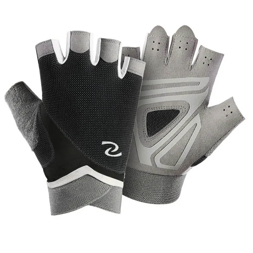 

Bicycle Breathable Hand Protector Fingerless Workout Anti-Slip Cycling Gloves Fitness Gloves Weight Lifting Gloves Gym Gloves
