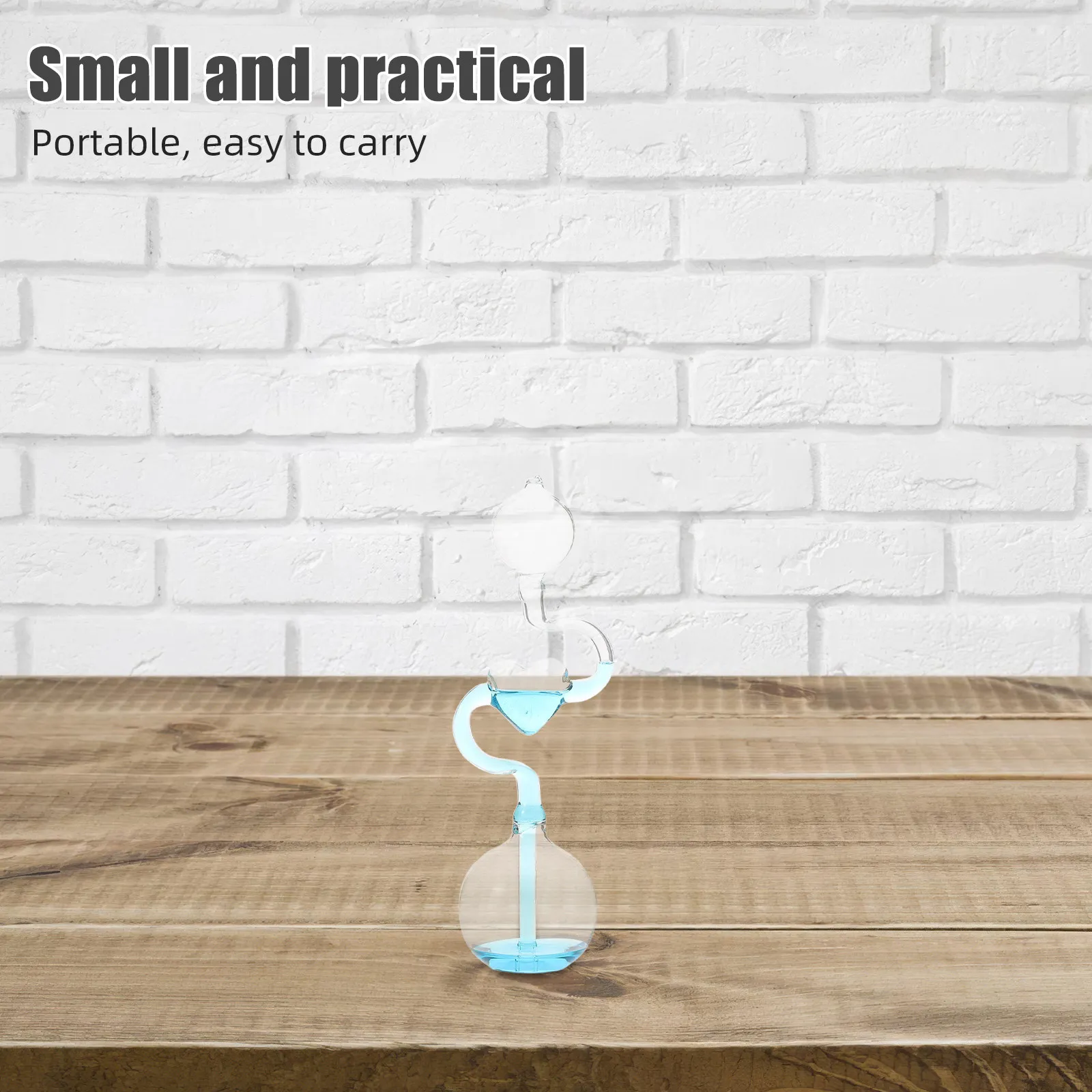 Heart Shaped Temperature Sensitive Glass Hourglass Timer for Home Office Desktop Decoration Creative Hand Boiler