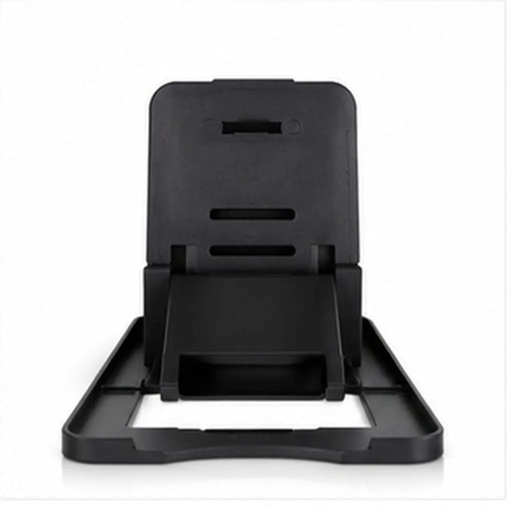 Universal Folding Hard Plastic Tablet Pc Stand Black Adjustable 5 Modes Holder Support for Video Watching Music Enjoyment Flat