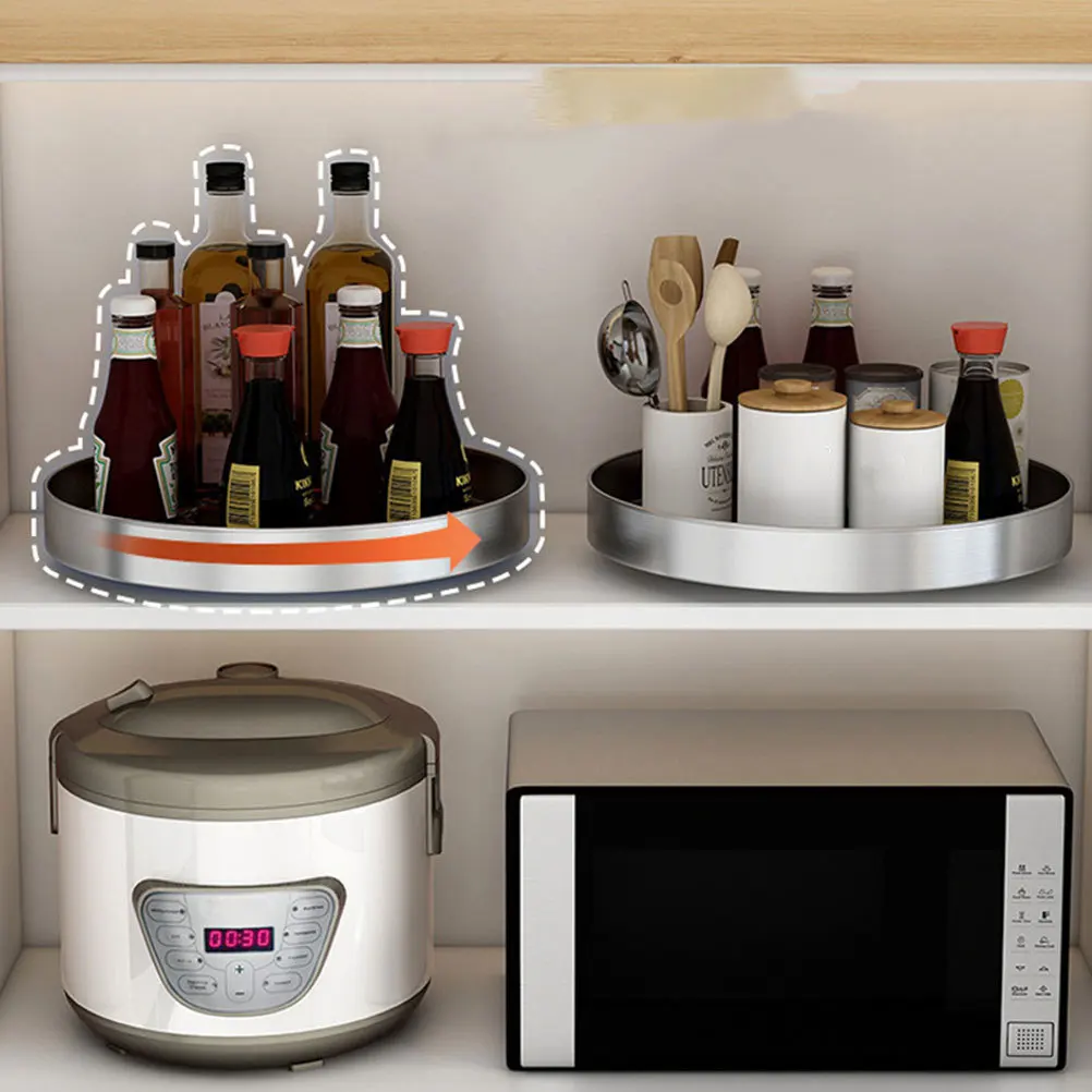 

1Pcs Rotatable Storage Rack Waterproof Kitchen Seasoning Bottle Organizer Spice Jar Holder Household Storage