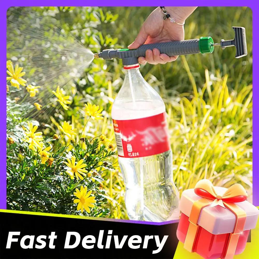 1/2PCS Adjustable Beverage Bottle Sprinkler Garden Irrigation Mini Portable Spray Drink Bottle Spray Nozzle for Garden Watering
