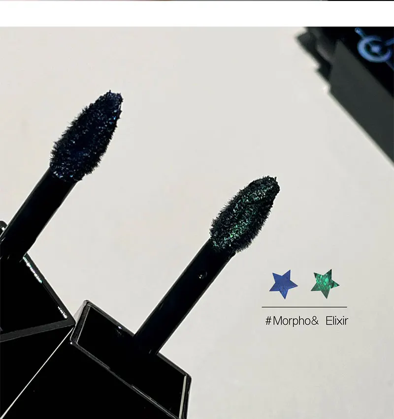 Gothic Matte Black Liquid Lipstick Moisturizer Long-Lasting Punk Blue Green Sparkling Pearl Lip Gloss Halloween Lip Glaze Makeup