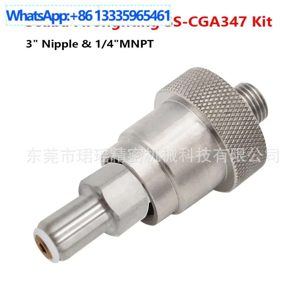 

2Pcs Submersible Fire SS-CGA 347 Set Hand Tight Nut and Nozzle