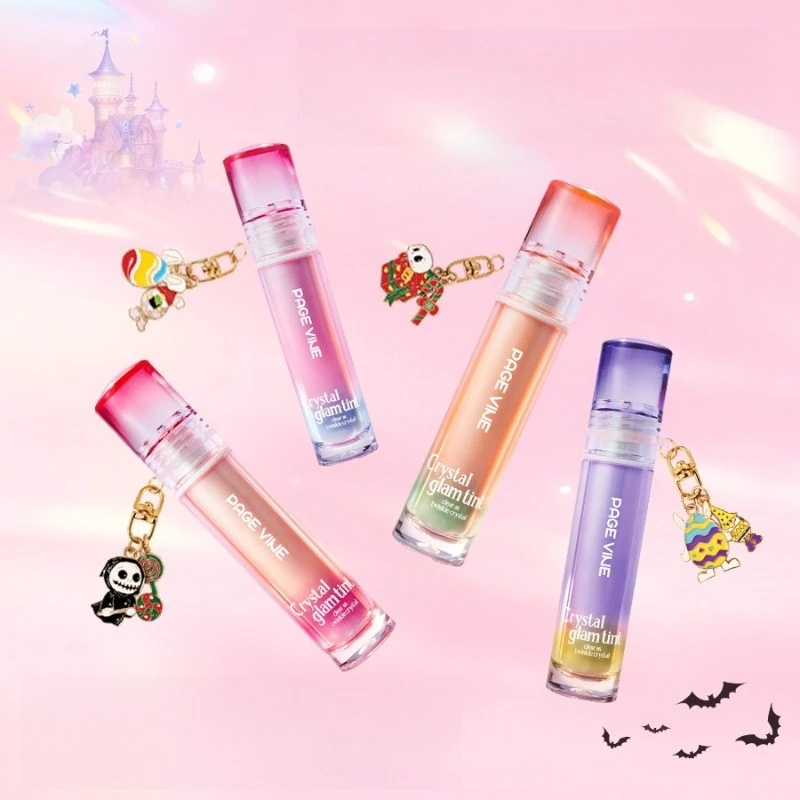 Olejek do ust z efektem lustra, nawilżający błyszczyk do ust, błyszcząca pomadka, tint do ust Pure Desire, nieklejący się